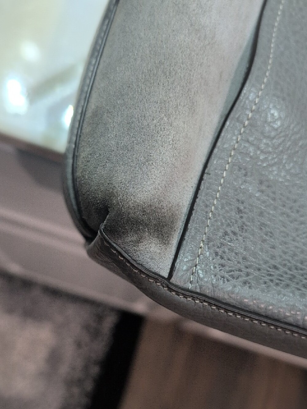 Coach Gray Pebbled Leather Hobo Shoulder Bag - Picture 7 of 12